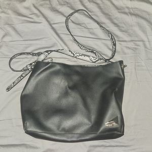 black snake skin purse
